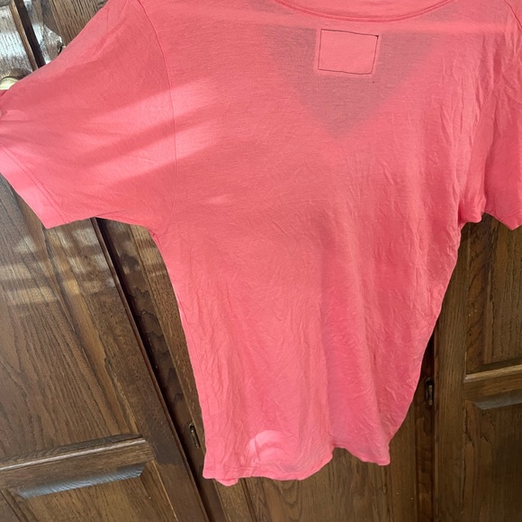NATION LTD one size coral colored front pocket tee - Picture 8 of 8